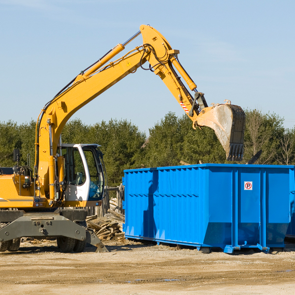 can i choose the location where the residential dumpster will be placed in Sun City West